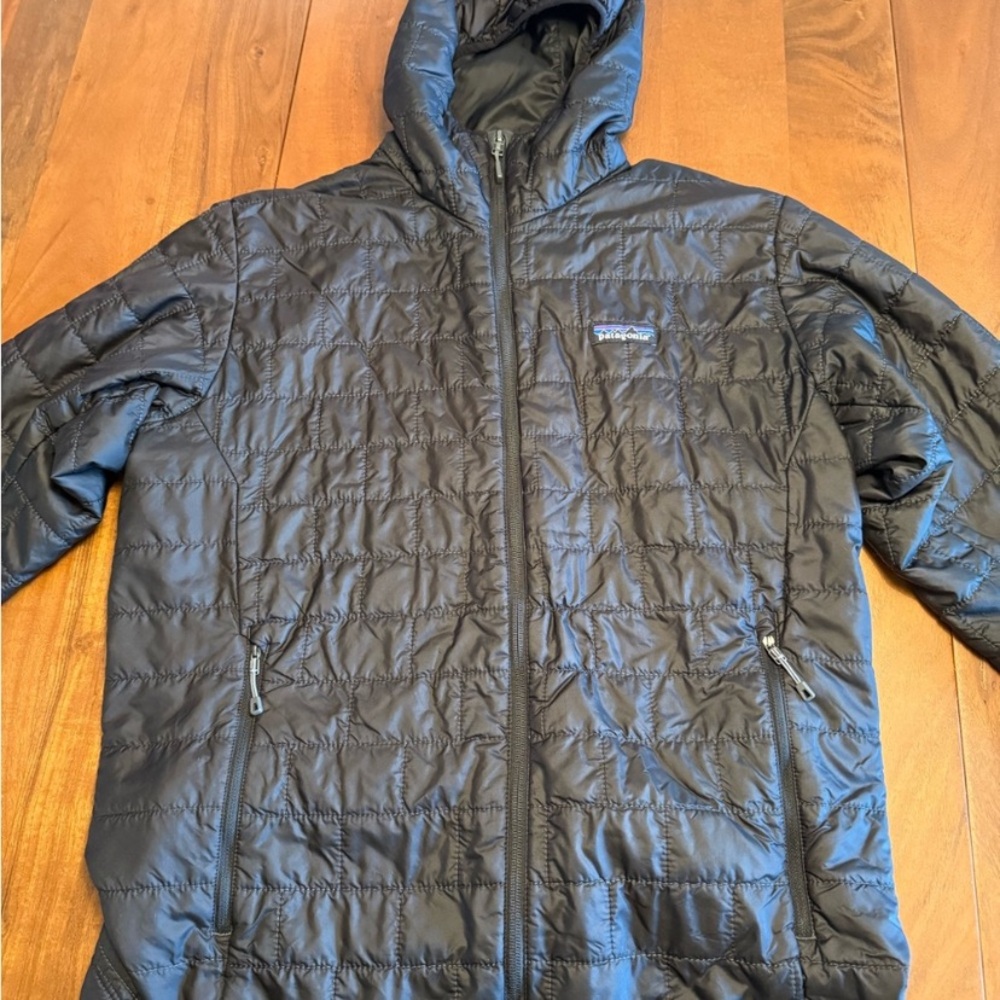 Patagonia Black Nano Puff Hoody